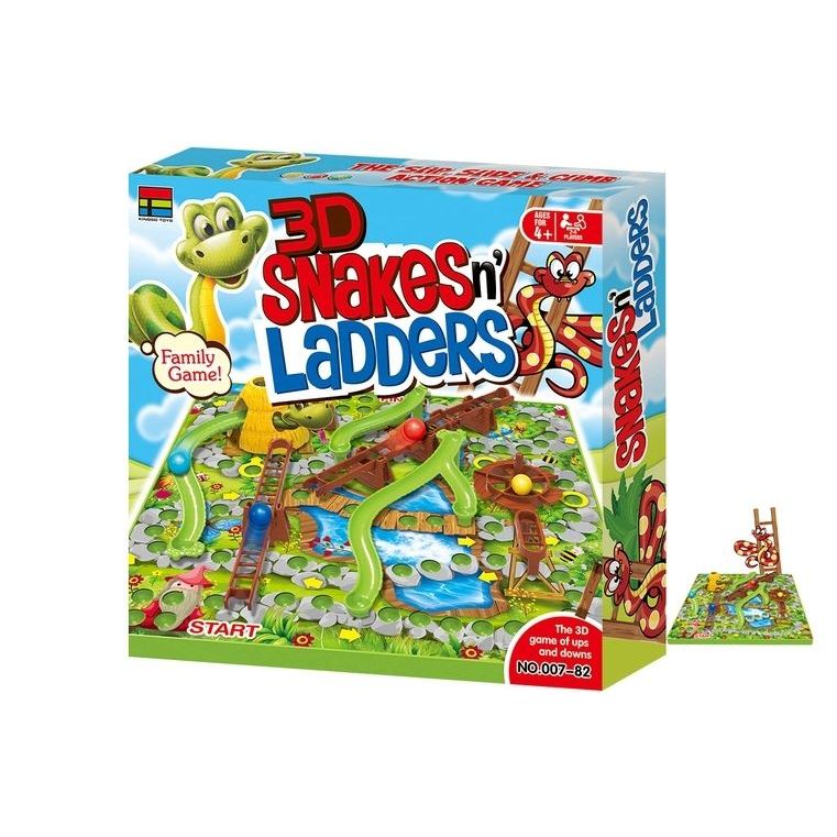 3D SNAKES & LADDERS LGE BOARD GAME - Dollars and Sense