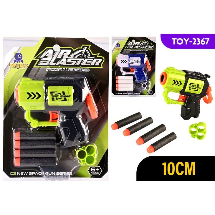 Air Blaster Mini w/Bullets 10cm 6Pce