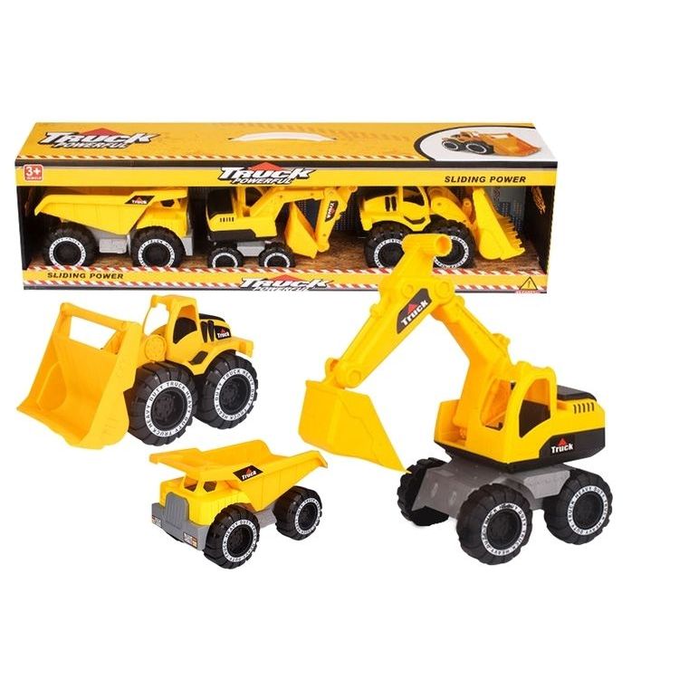 3PCE CONSTRUCTN TRUCKS SET F/WHL 16-20CM - Dollars and Sense