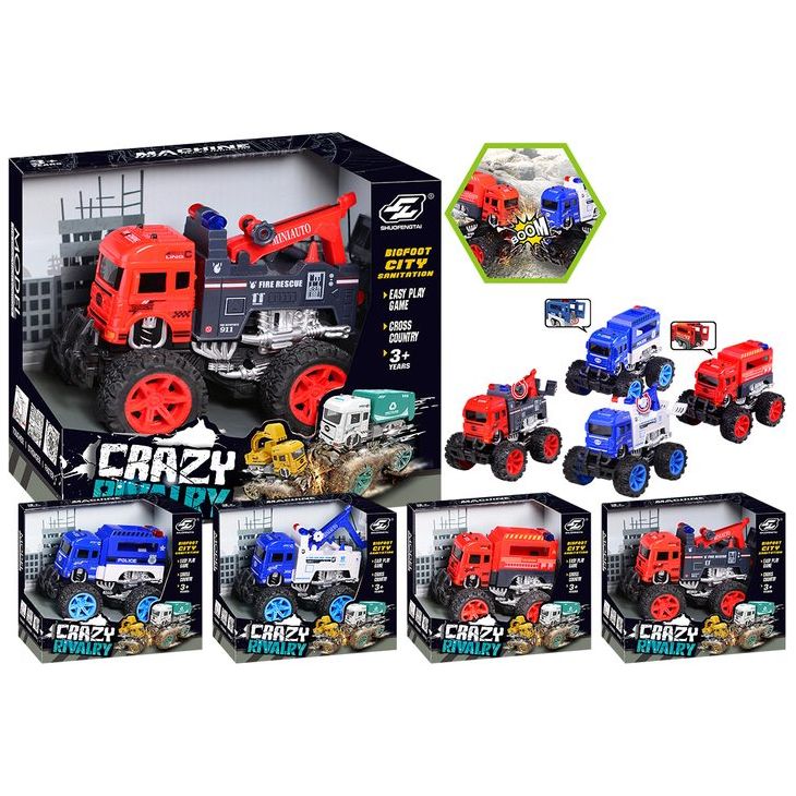 Big Free Wheel - Fire or Police Truck - Dollars and Sense