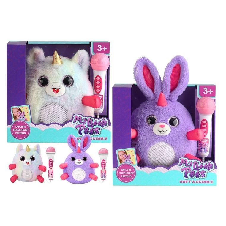2pce Plush Unicorn with Microphone - Dollars and Sense