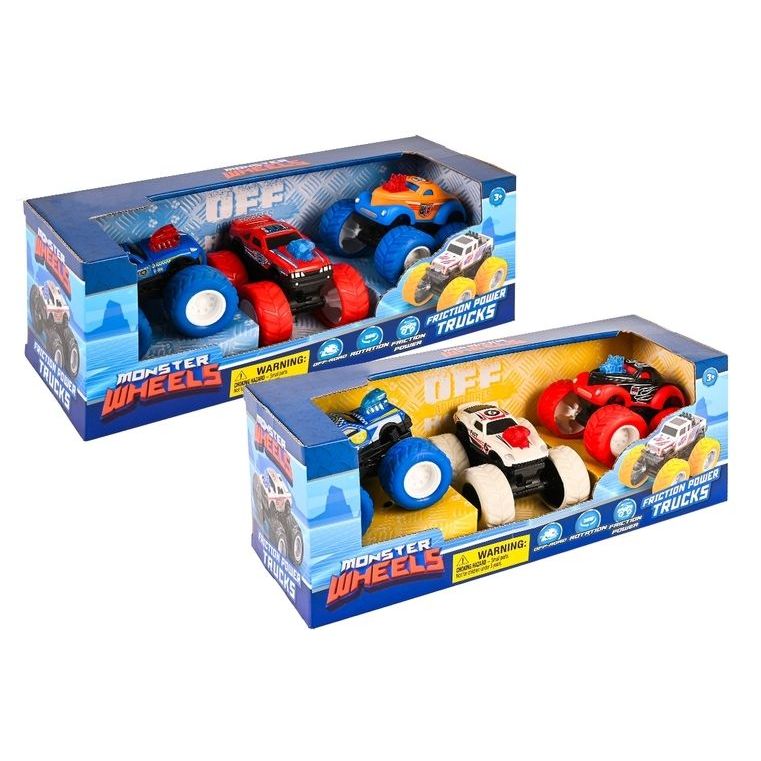 3PCE MINI MONSTER CAR SET - Dollars and Sense