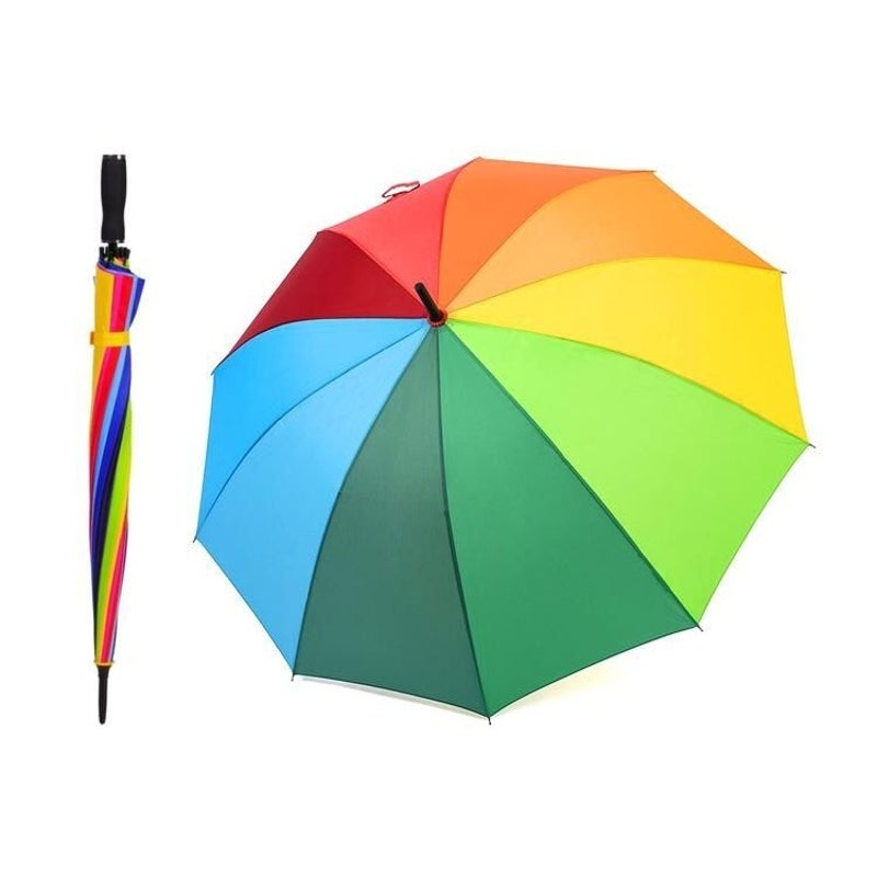 Golf Automatic Umbrella - Rainbow - Dollars and Sense
