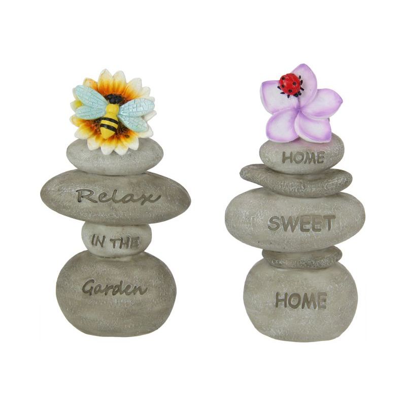 Inspirational Rock - with Flower - Dollars and Sense