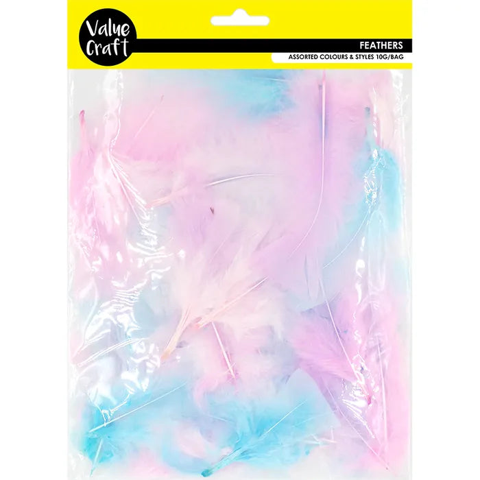 Feathers - Pink, Blue & Lilac - Dollars and Sense