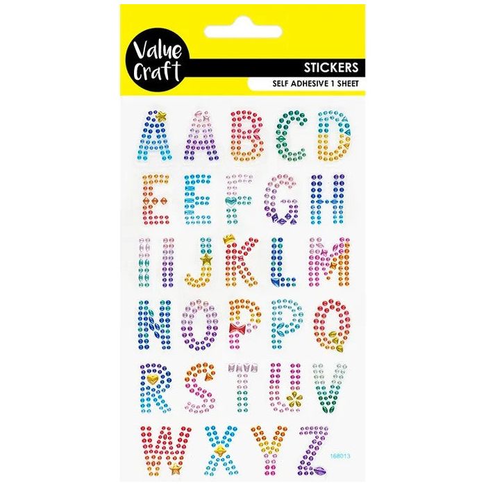 Stickers Crystal Dots - Letters - Dollars and Sense