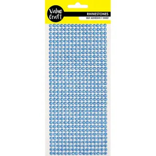 Craft Rhinestone S-Adhesive - Blue - Dollars and Sense