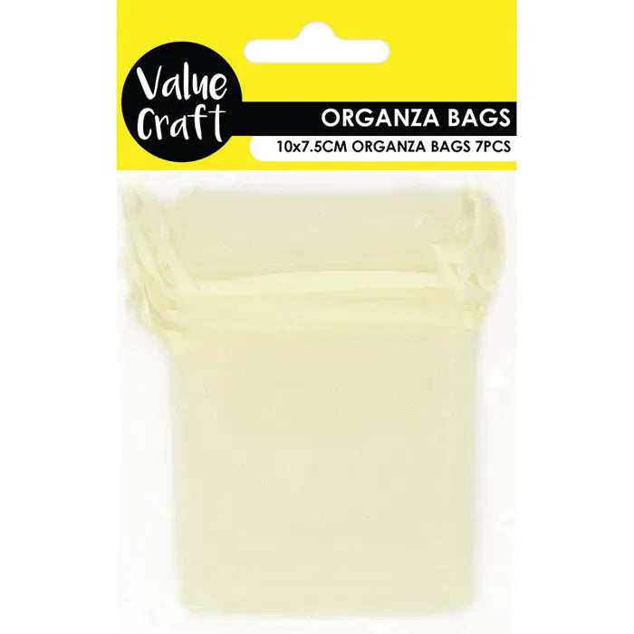 Mini Organza Bags - Cream - Dollars and Sense