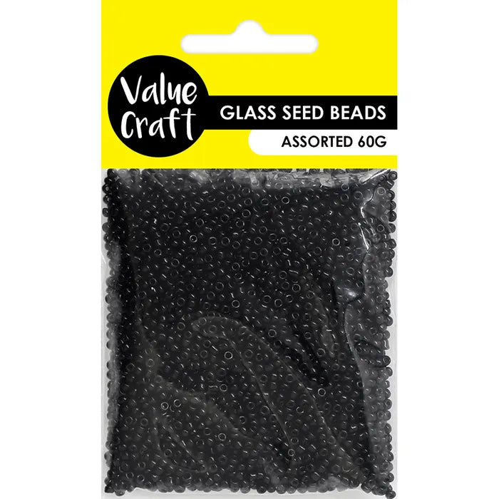 Glass Seed Beads - Black - Dollars and Sense