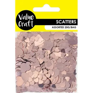 Heart Scatters - Rose Gold - Dollars and Sense