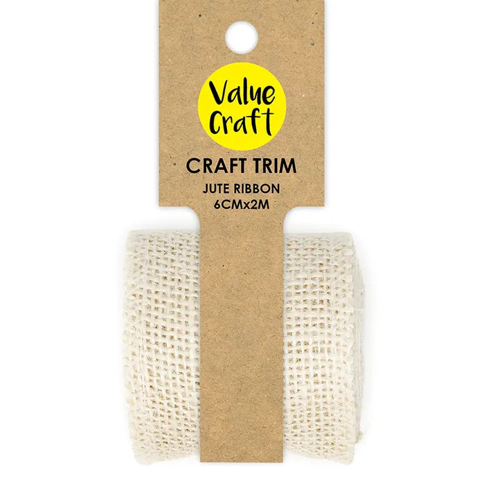Craft Trim Jute Ribbon - Beige - Dollars and Sense