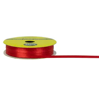 Satin Polyester Ribbon - Red - Dollars and Sense
