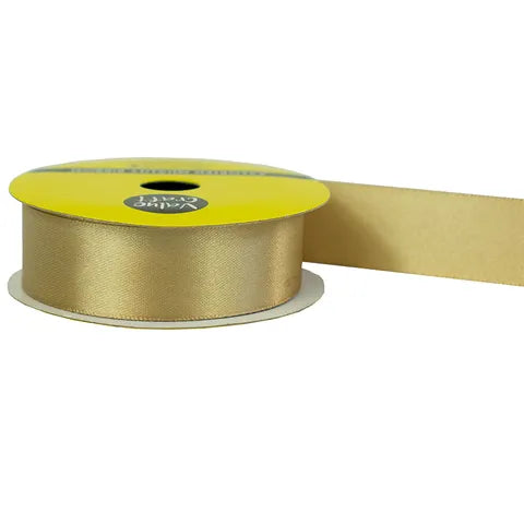 Satin Polyester Ribbon - Latte - Dollars and Sense