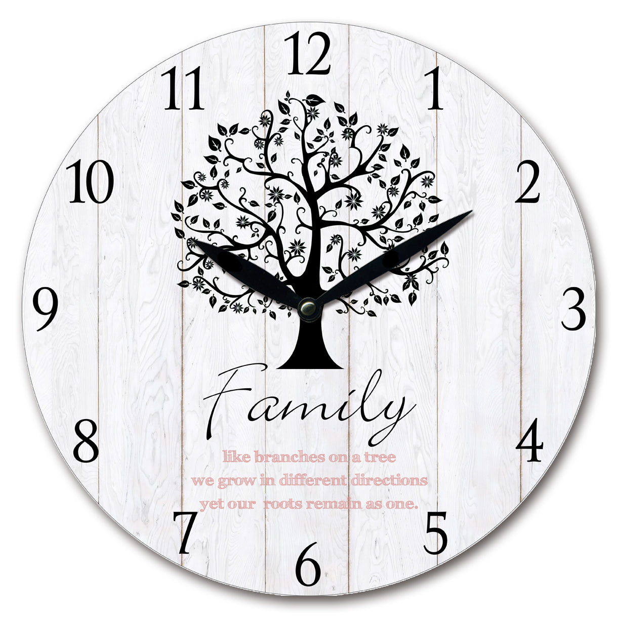 28.8cm MDF Family Wall Clock