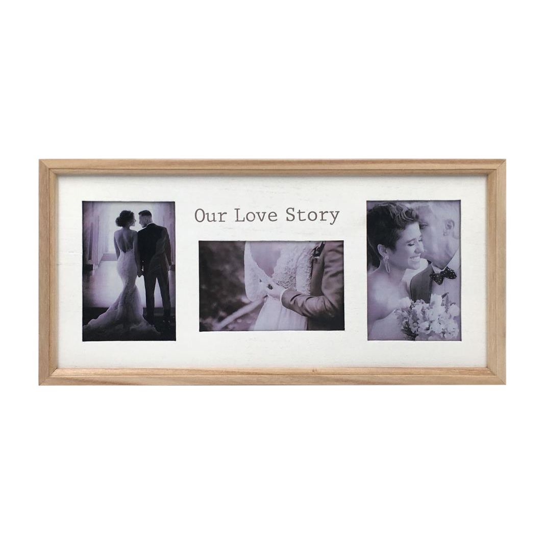 44x22cm Love Story Photo Frame SKU WEDLOVPF - Dollars and Sense