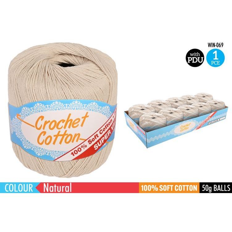 Crochet Cotton - Natural