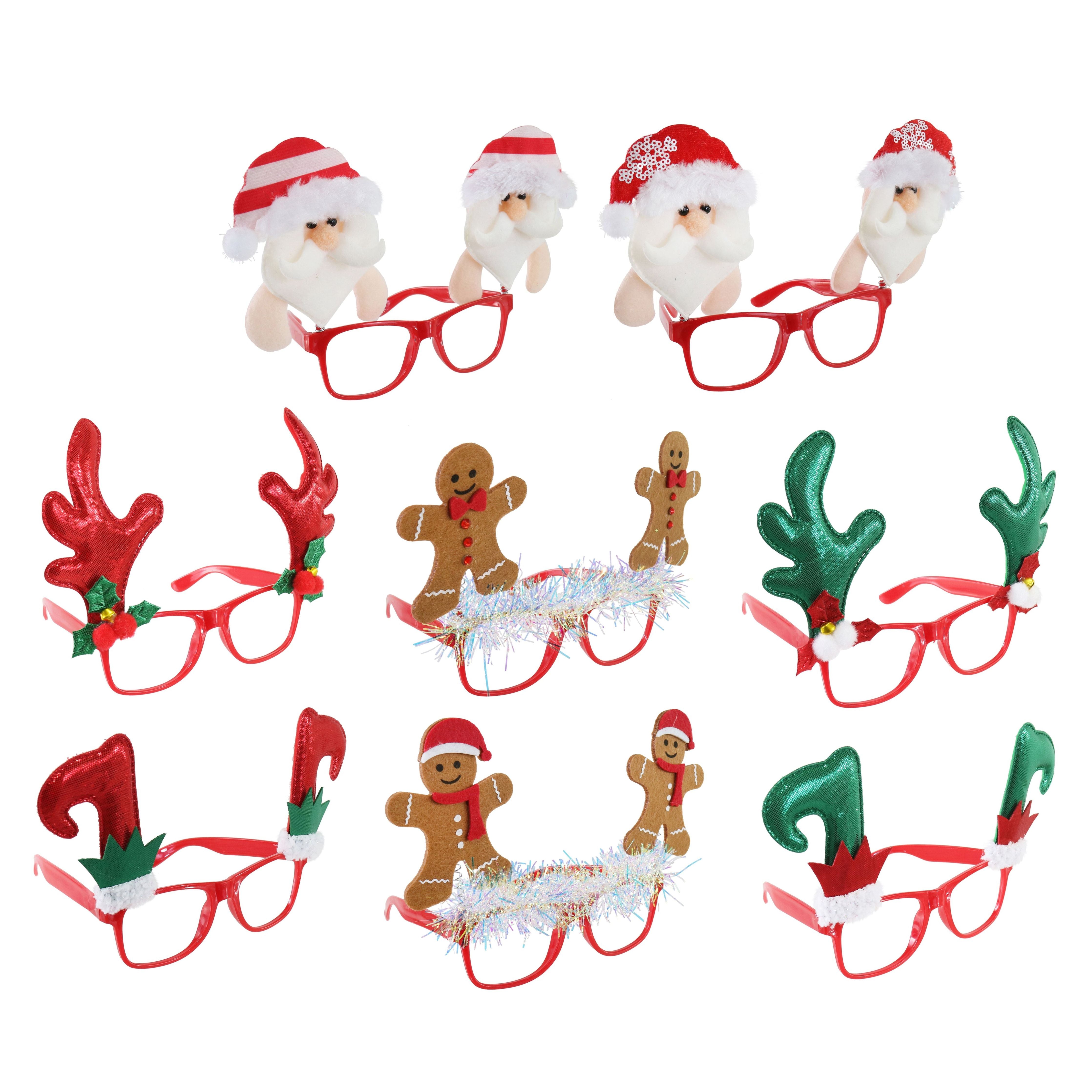 Christmas Glasses Pop Up Deco