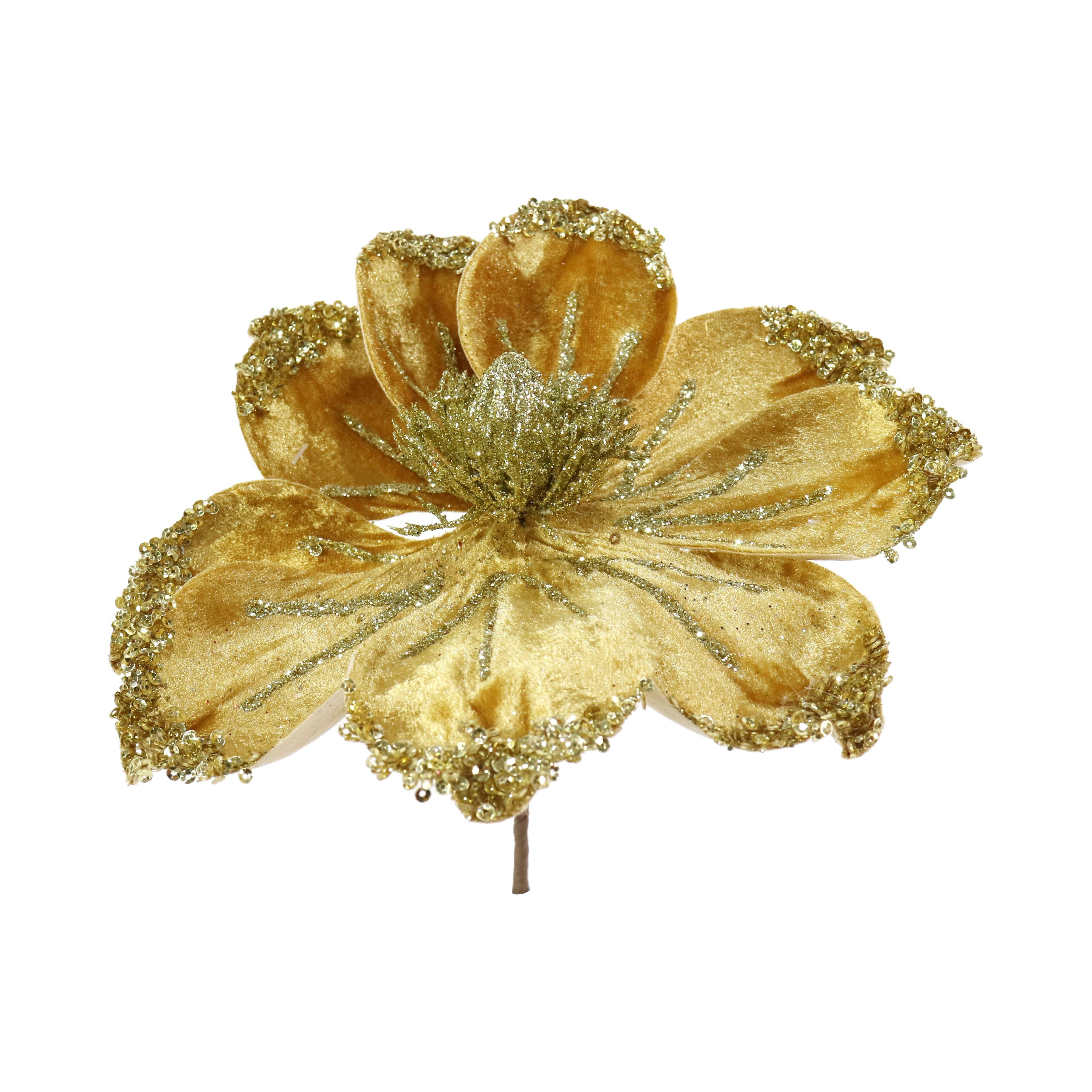 Christmas Magnolia Clip - Glitter - Dollars and Sense