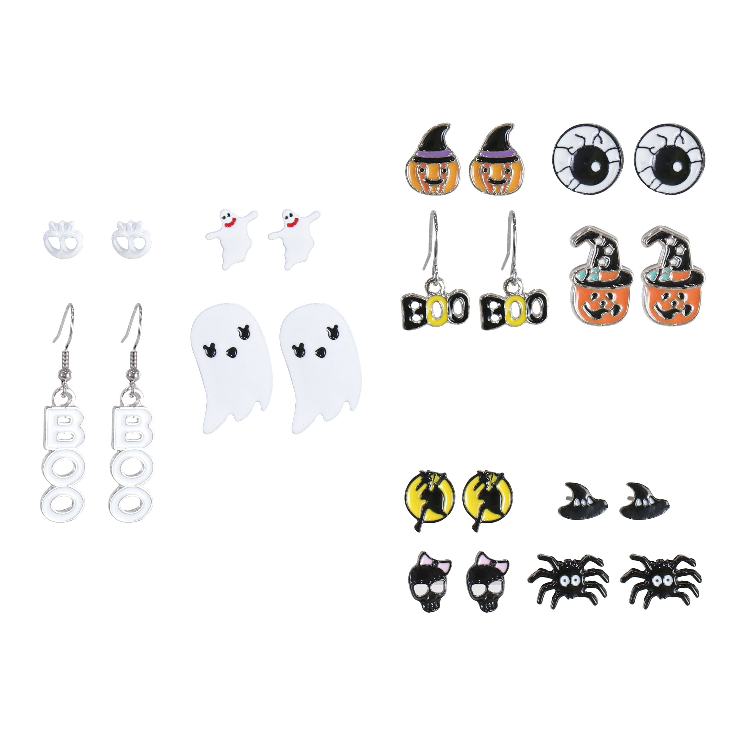Halloween Stud Earrings 4pk