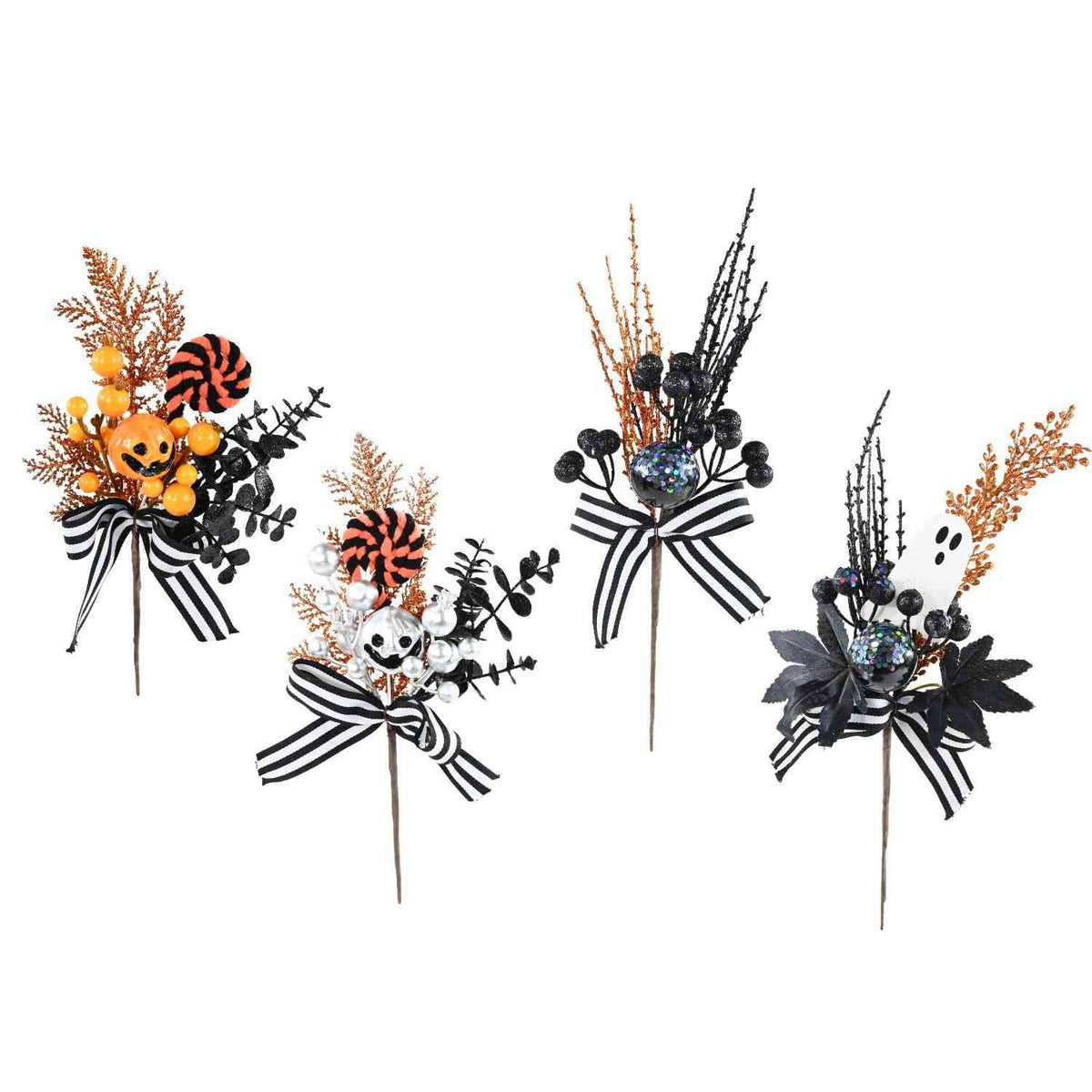 Pumpkin Pick Halloween Decoration - Assorted 28cm