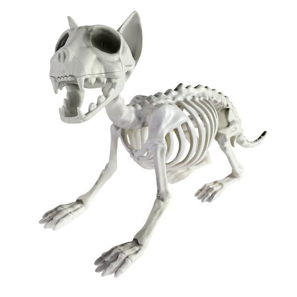 Dog Skeleton Halloween Decoration 23cm