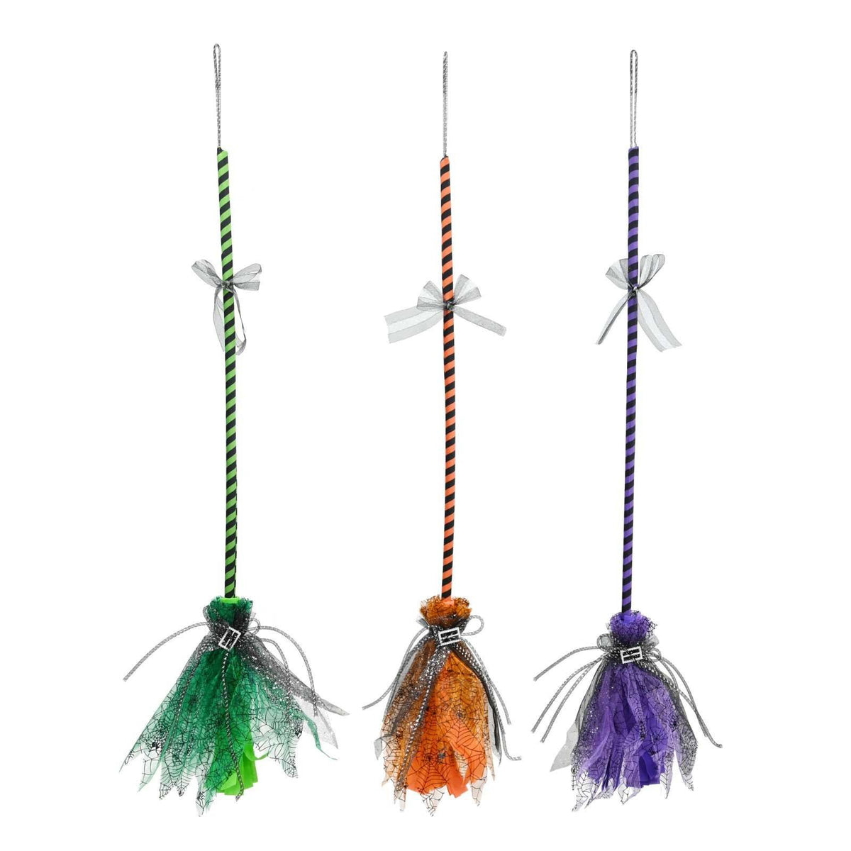 Witch Broom Halloween Prop - Assorted 1.05m