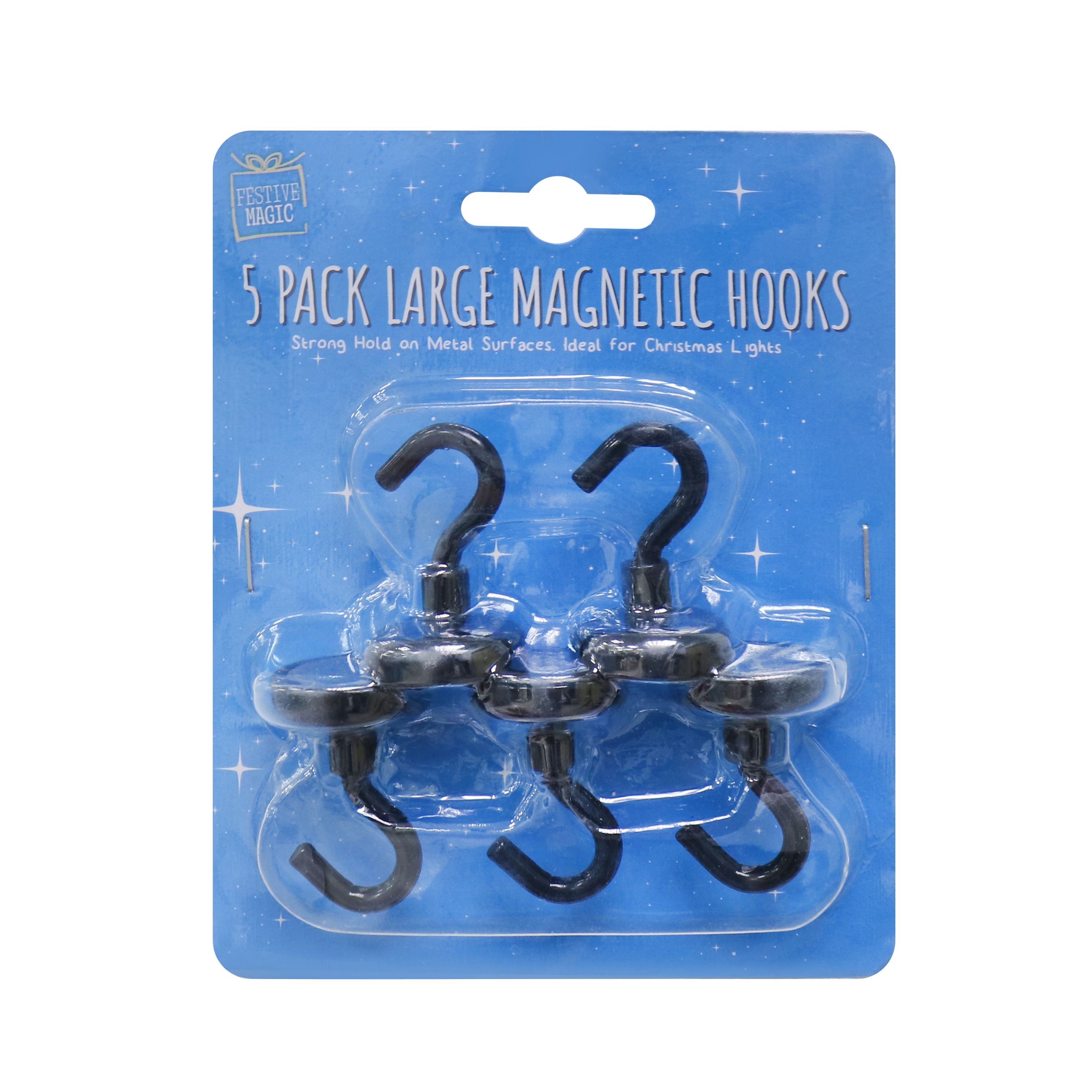 Magnetic Gutter Hooks 5pk Lge 25x42mm - Dollars and Sense