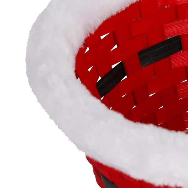 Basket Santa Belt 24x11cm