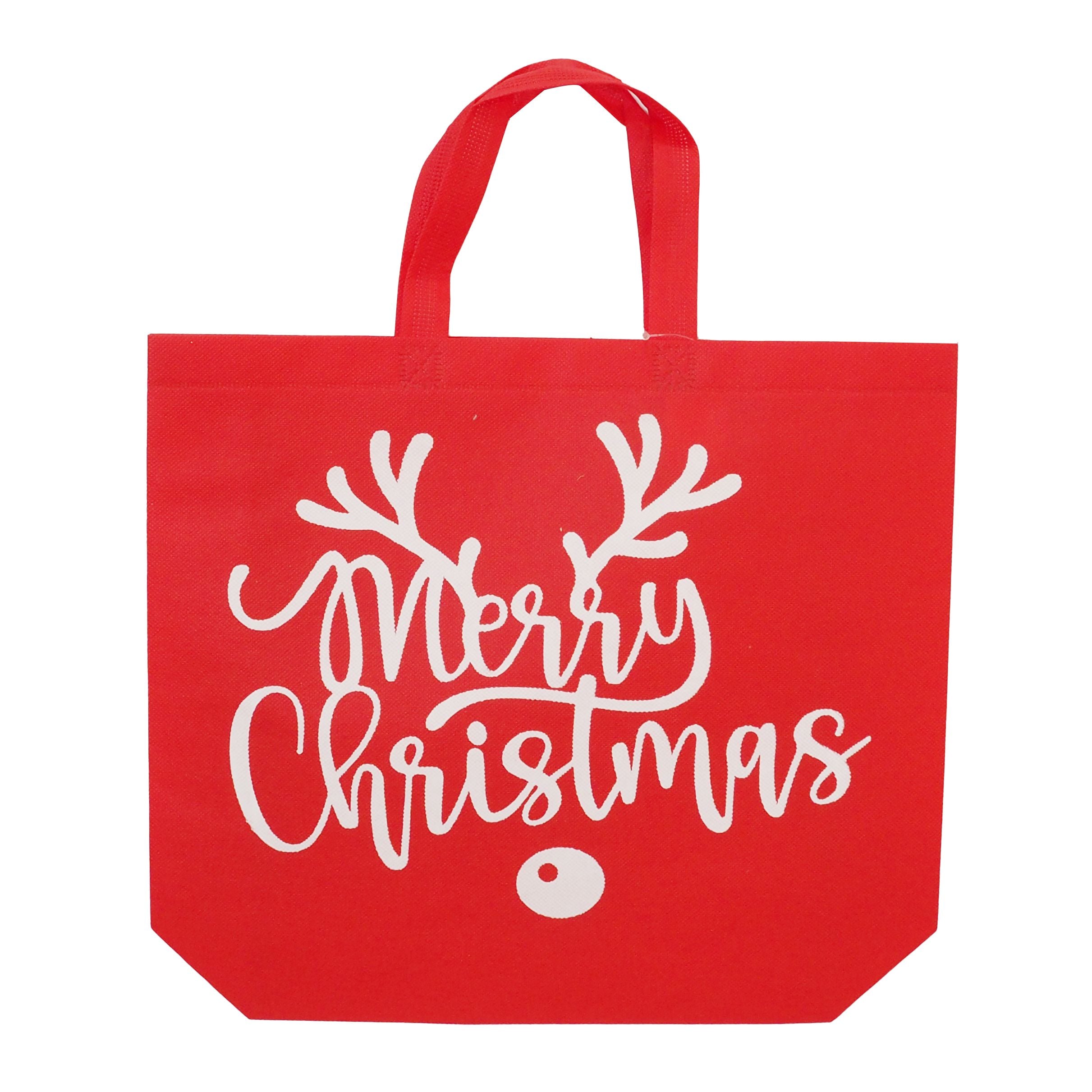 Shopper Bag Non-Woven Merry Christmas - Dollars and Sense