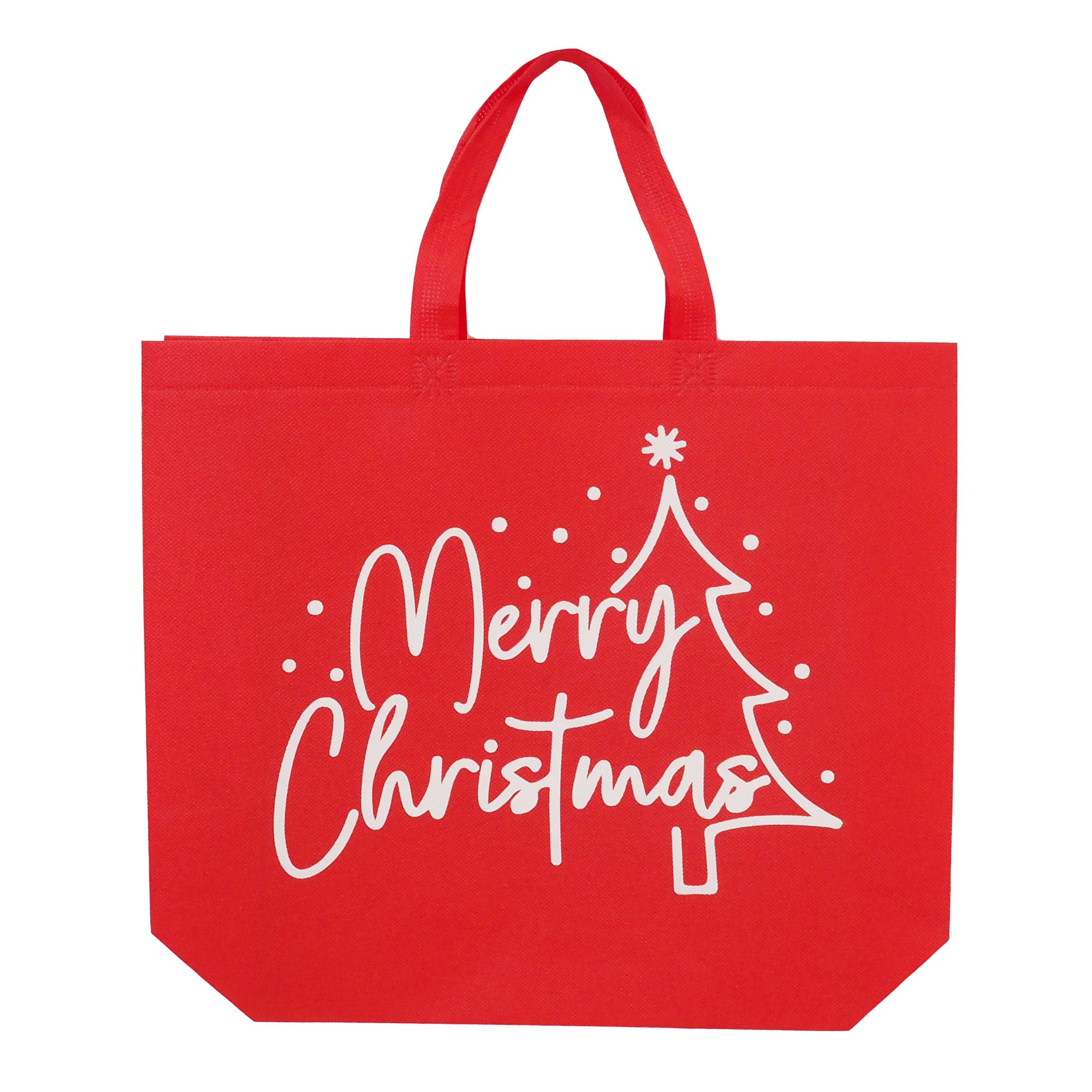Shopper Bag Non-Woven Merry Christmas - Dollars and Sense