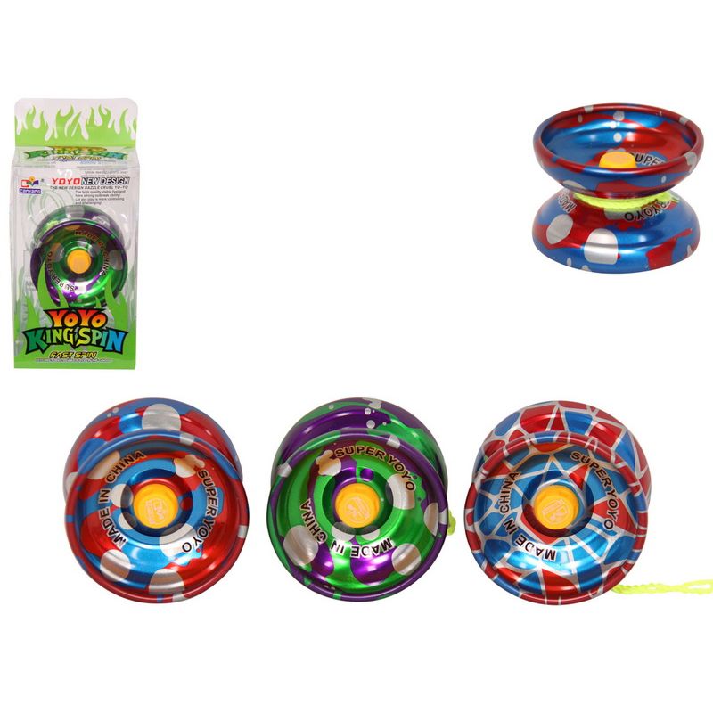 *King Spin Pro Metallic Yoyo 3 Ass SKU YOYOPRO - Dollars and Sense