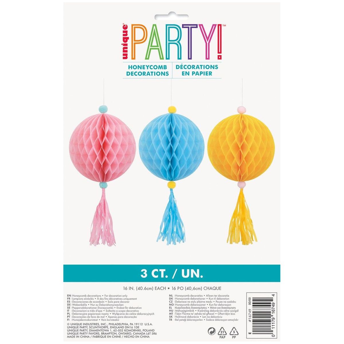 Honeycomb Paper Décor Kit - Pastel - Dollars and Sense