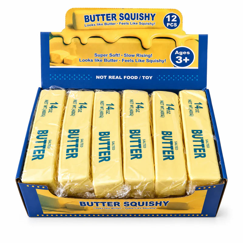 Giant Butter Squishy Toy 26cm from Dollars and Sense