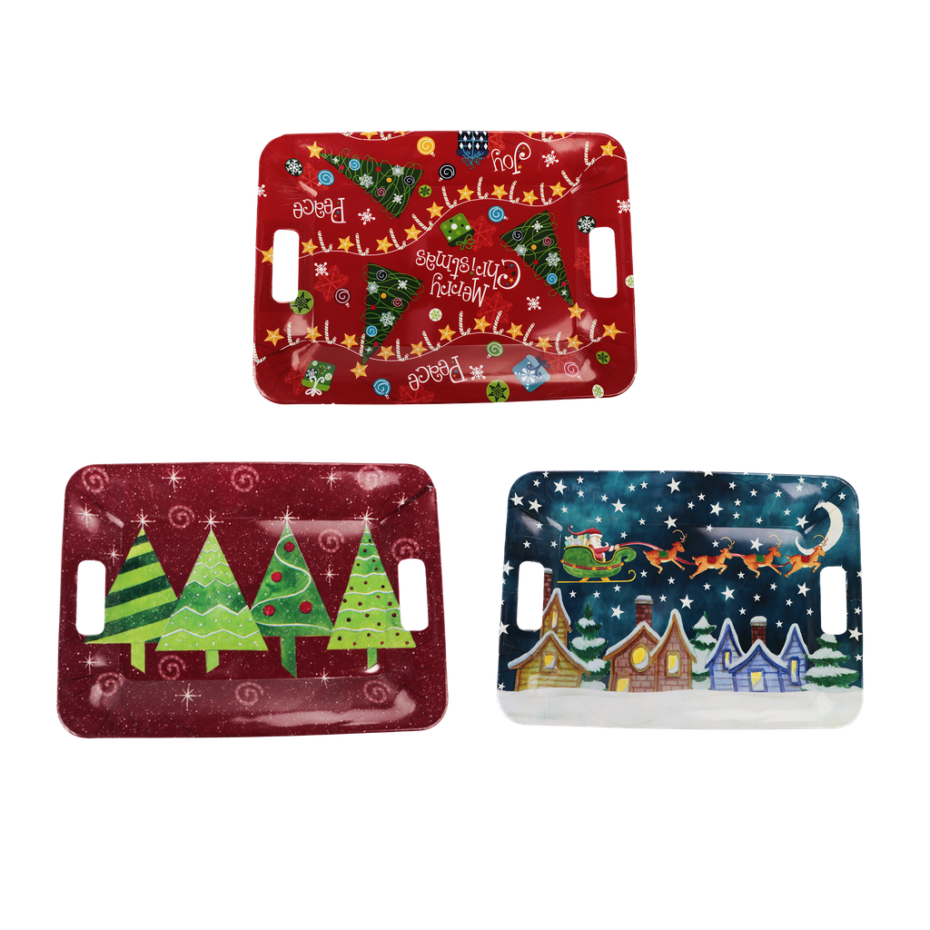 Christmas Platter - Rectangle - Dollars and Sense