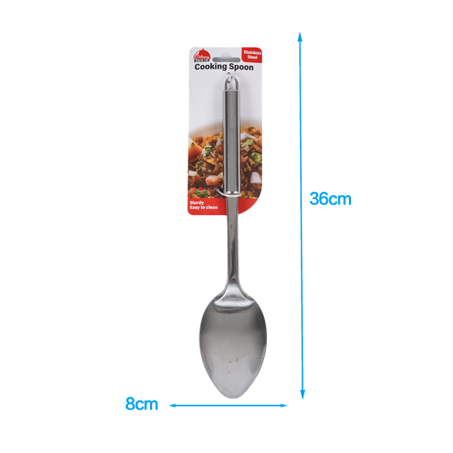 Cooking Spoon - Stainless Steel - Dollars and Sense