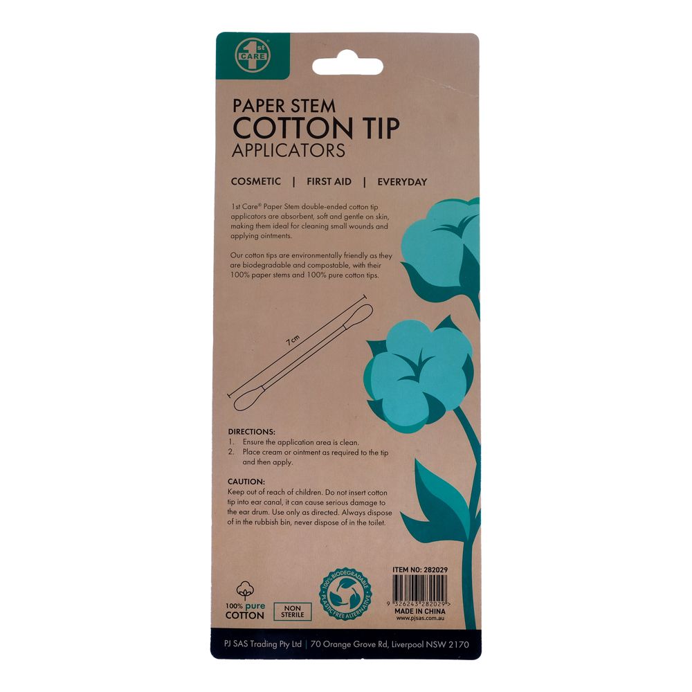 Cotton Tips - Paper Stem - Dollars and Sense