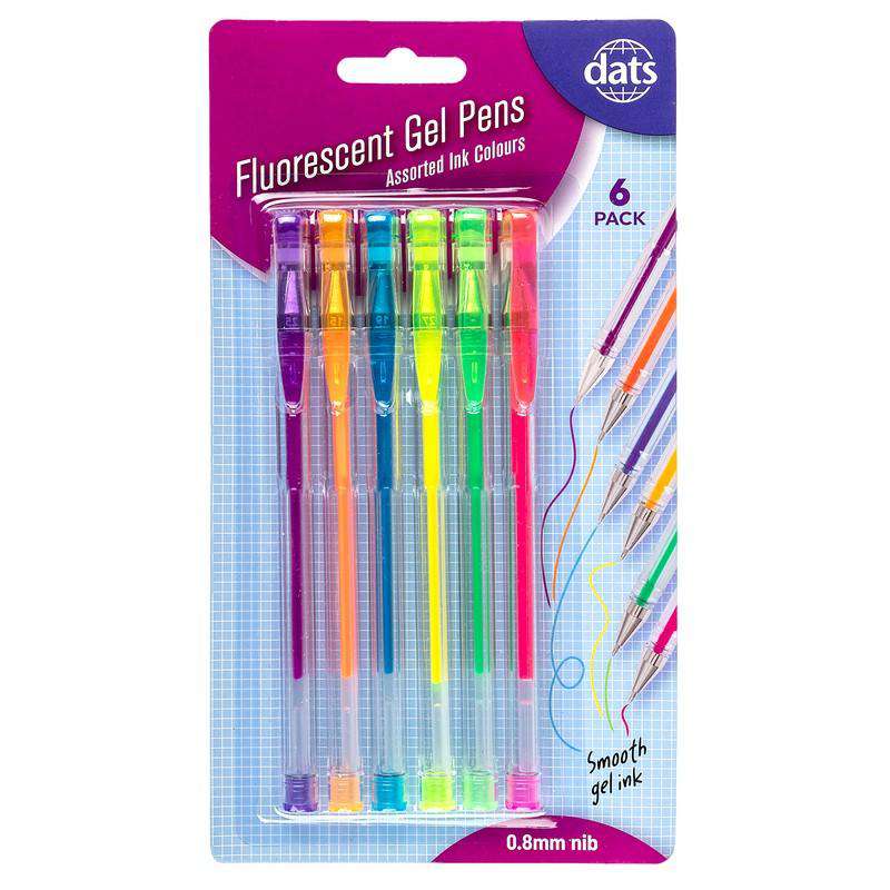 Fluro Gel Pens - Assorted Colours - Dollars and Sense