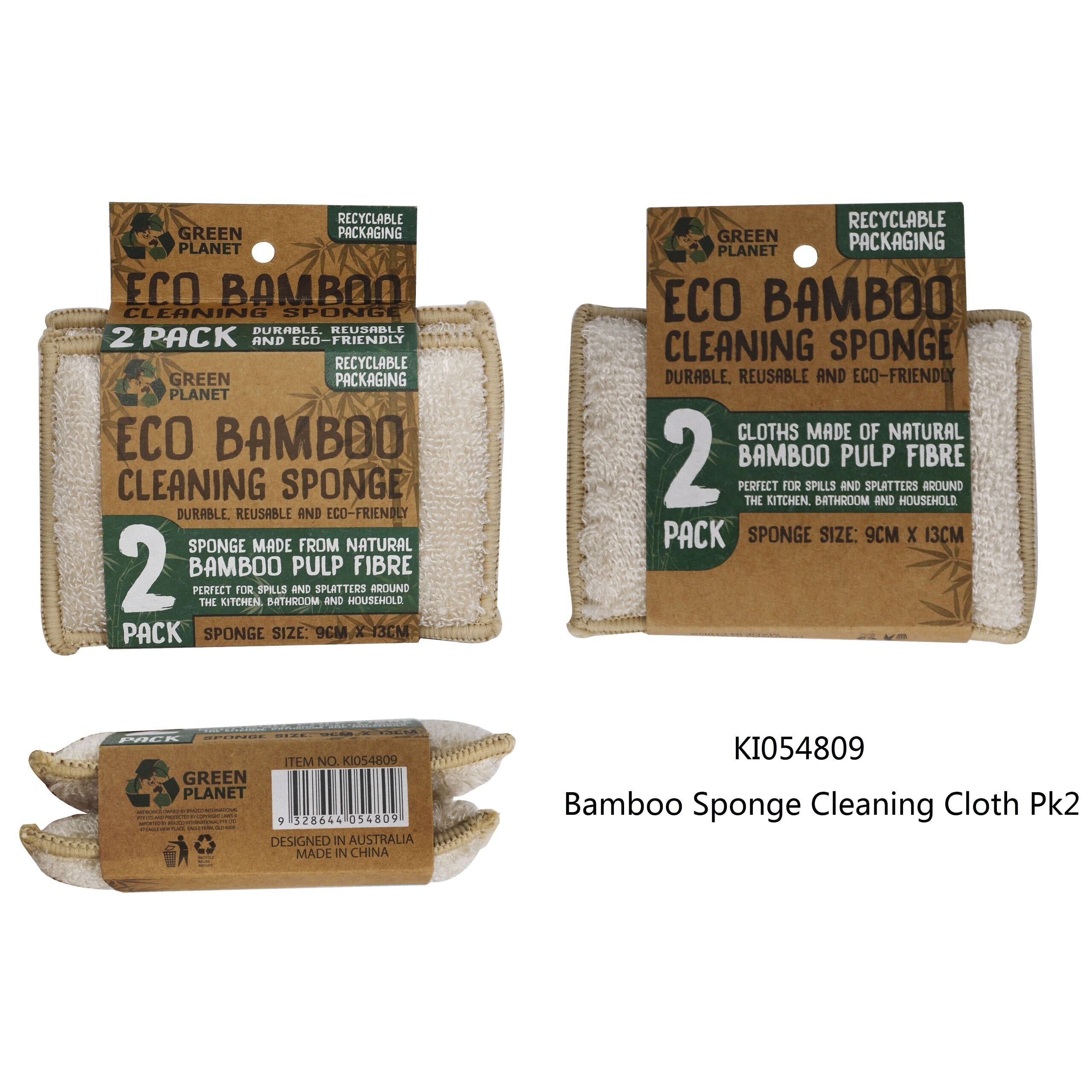Cleaning Sponge - Bamboo - Dollars and Sense