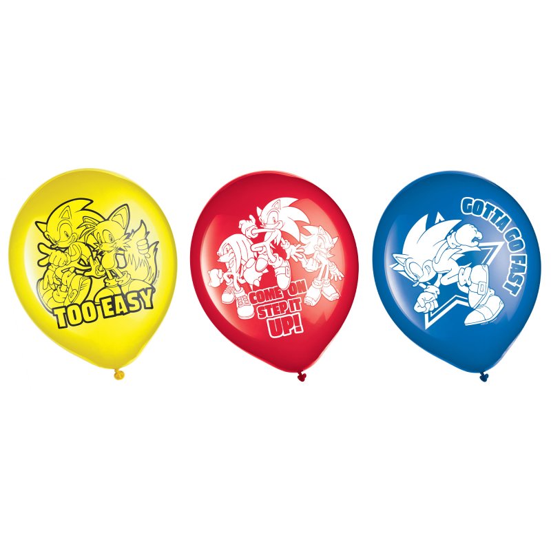 Sonic The Hedgehog Latex Balloons - Dollars and Sense