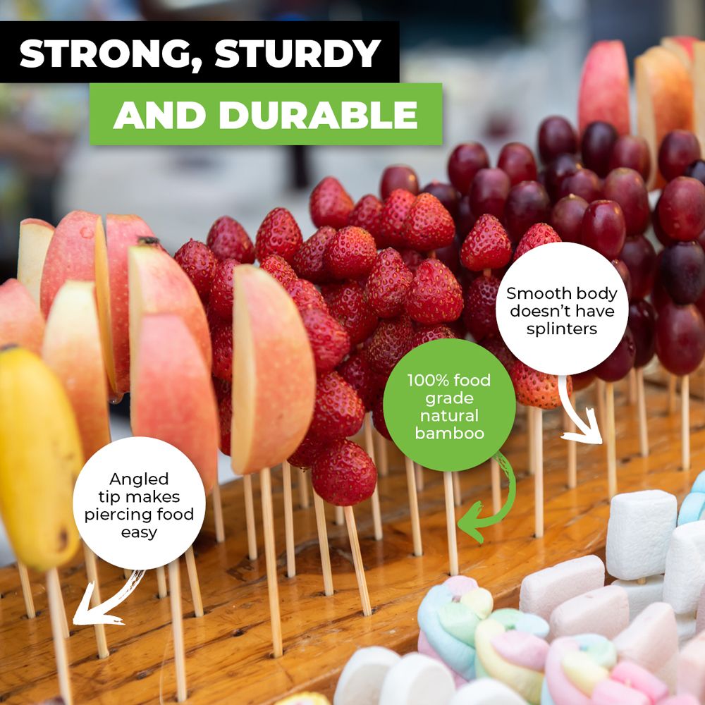 Food Skewers - Bamboo - Dollars and Sense