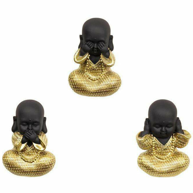 Wise Buddha Monk in Gold Robe - Dollars and Sense