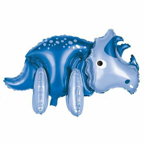 Giant Standing Foil Balloon - Triceratops Dinosaur - Dollars and Sense