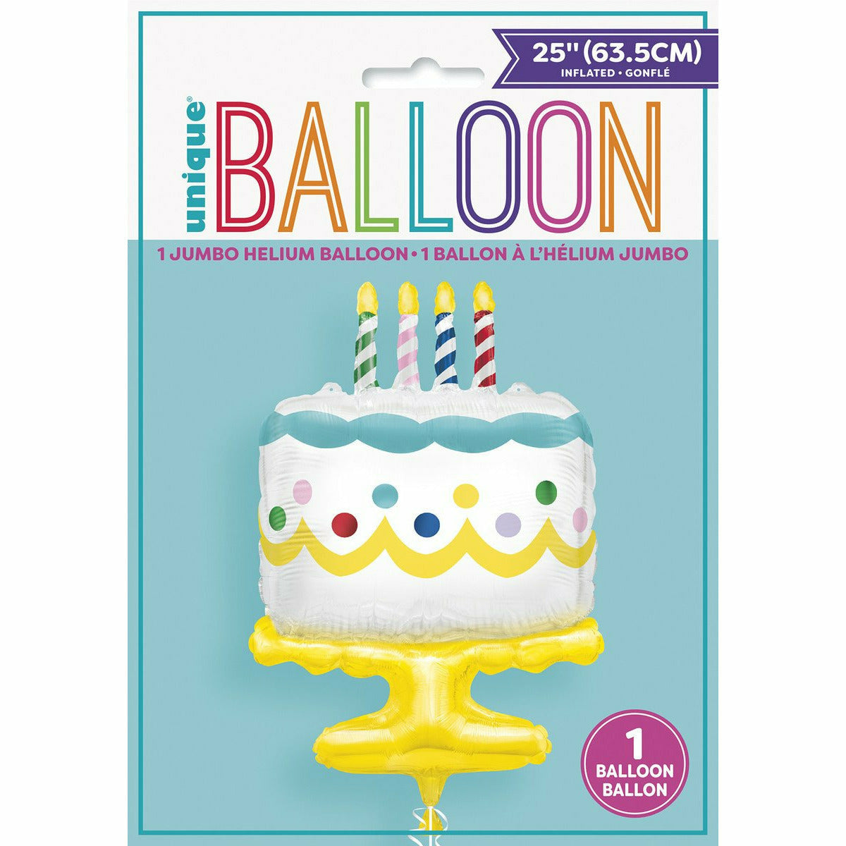 Giant Foil Balloon - Birthday Cake - Dollars and Sense