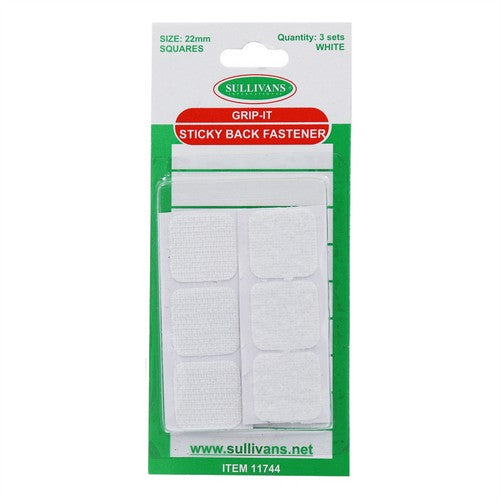 Grip It Square Fasteners - White - Dollars and Sense