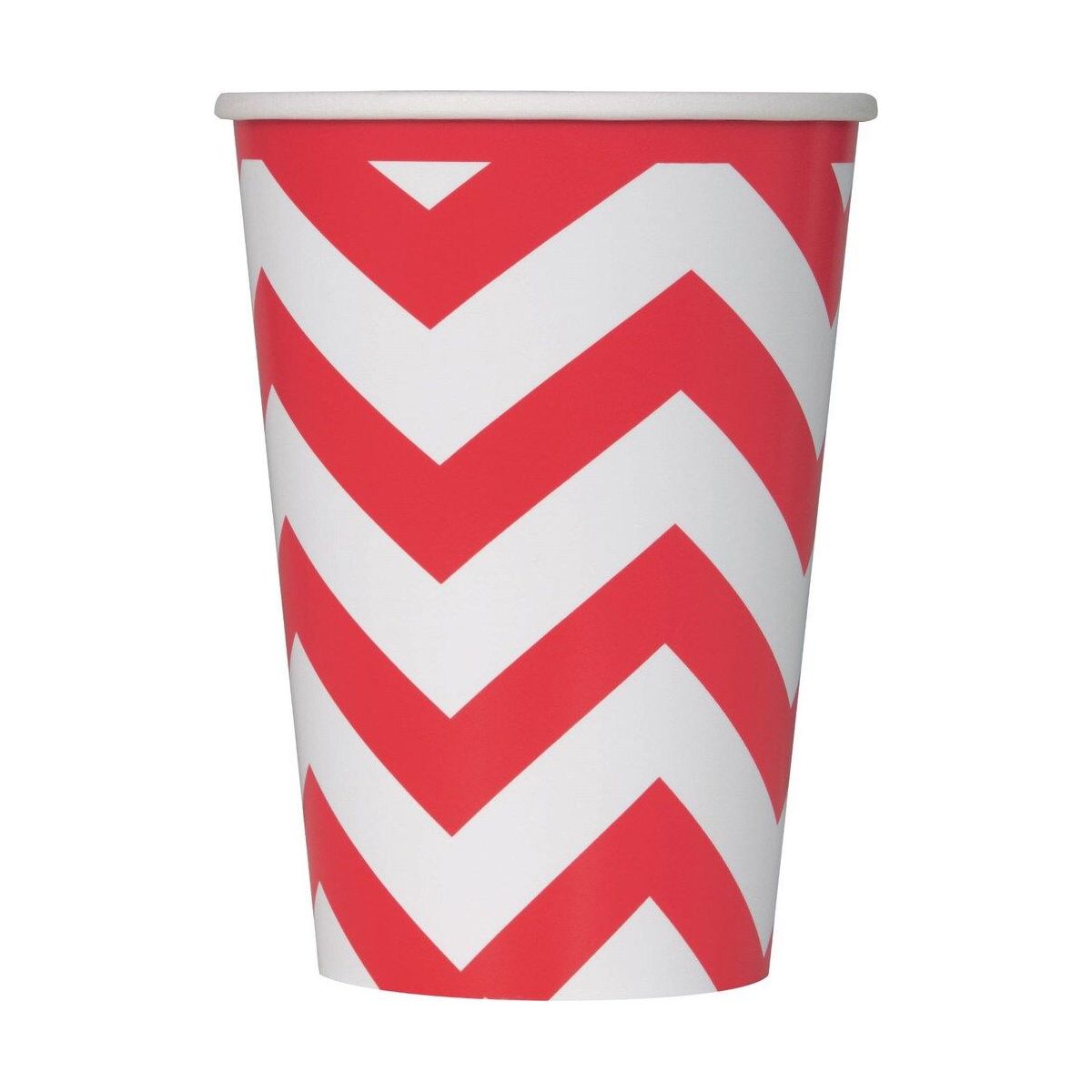 Chevron Paper Cups - Ruby Red - Dollars and Sense