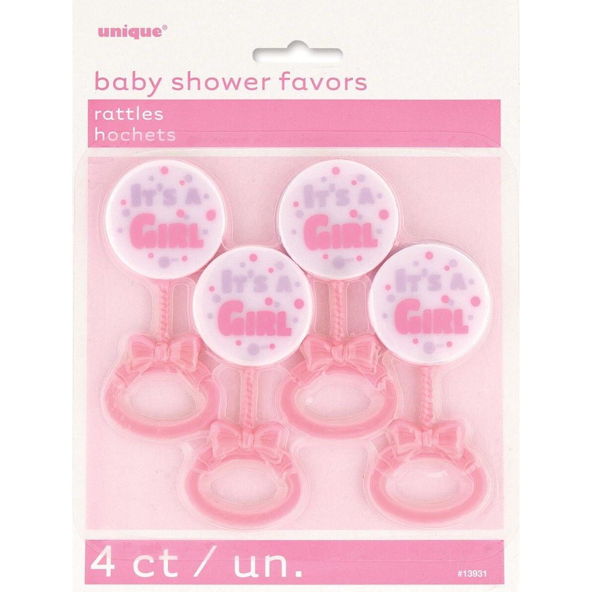 It's a Girl Rattles - Party Favors - Dollars and Sense