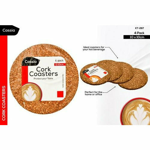 Cork Coasters - Round - Dollars and Sense