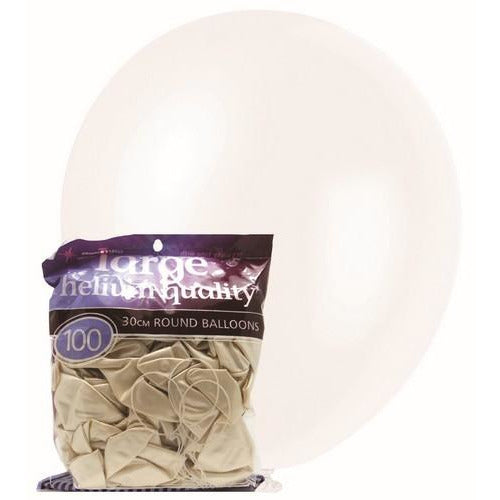 Latex Balloons - Pearl White - Dollars and Sense