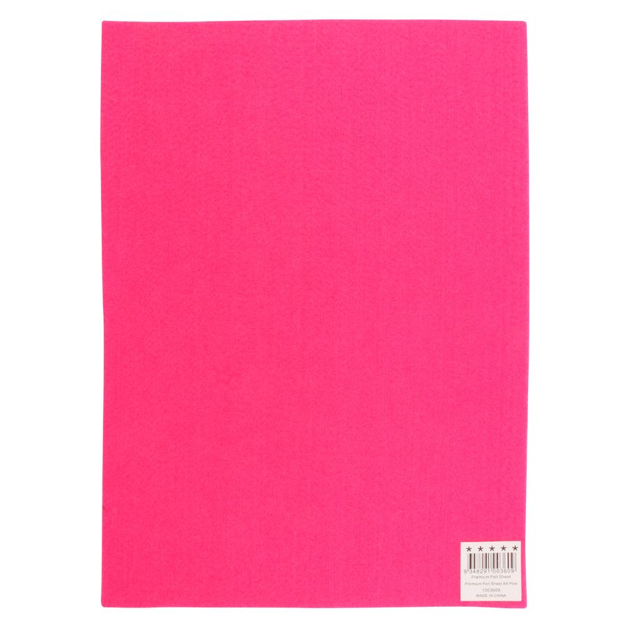 Premium Felt Sheet - Pink - Dollars and Sense
