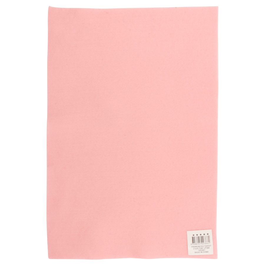 Premium Felt Sheet - Light Pink - Dollars and Sense